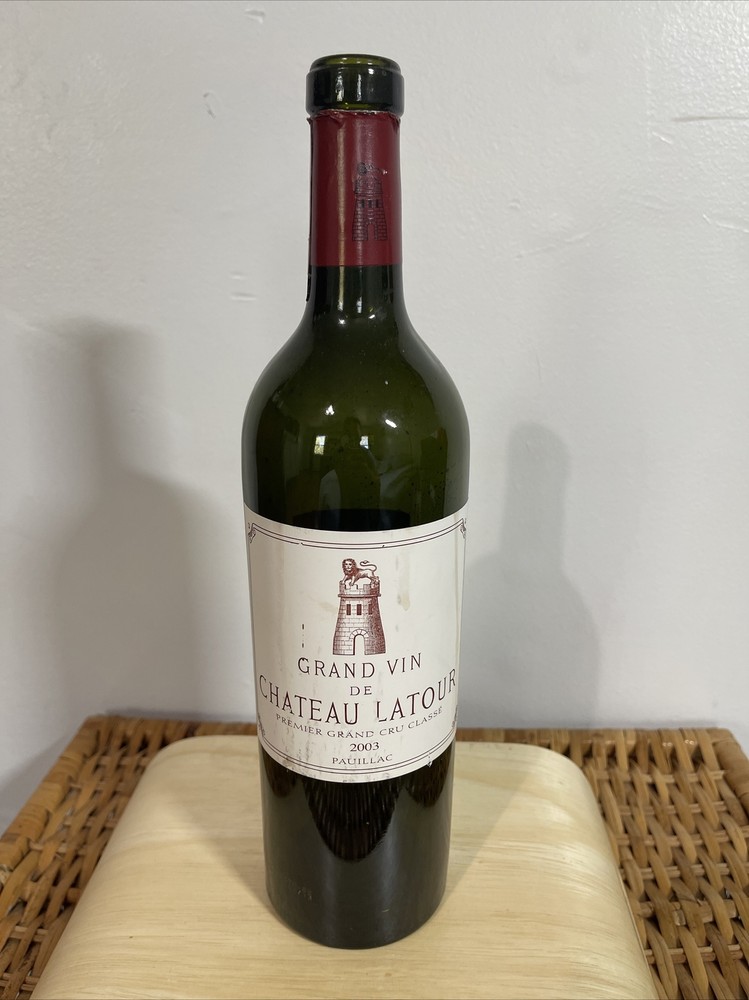 Chateau Latour 2003 Vintage Empty bottle Wine No Cork