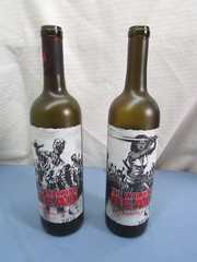 The Walking Dead – EMPTY Wine Bottle- 2016 Chardonnay set of 2