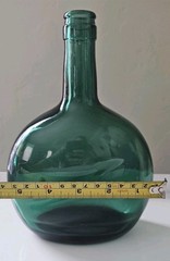 Dark Green Glass Wine Bottle 8&Prime;H Stamped 29 231 F