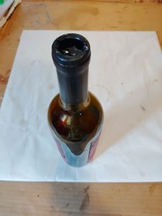 Empty 2019 Back From The Dead Dark Red Blend Wine Bottle