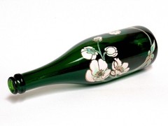 PERRIER JOUET EMPTY 750 ML ANEMONE CHAMPAGNE BOTTLE SEAGRAM CHATEAU ESTATE NYC